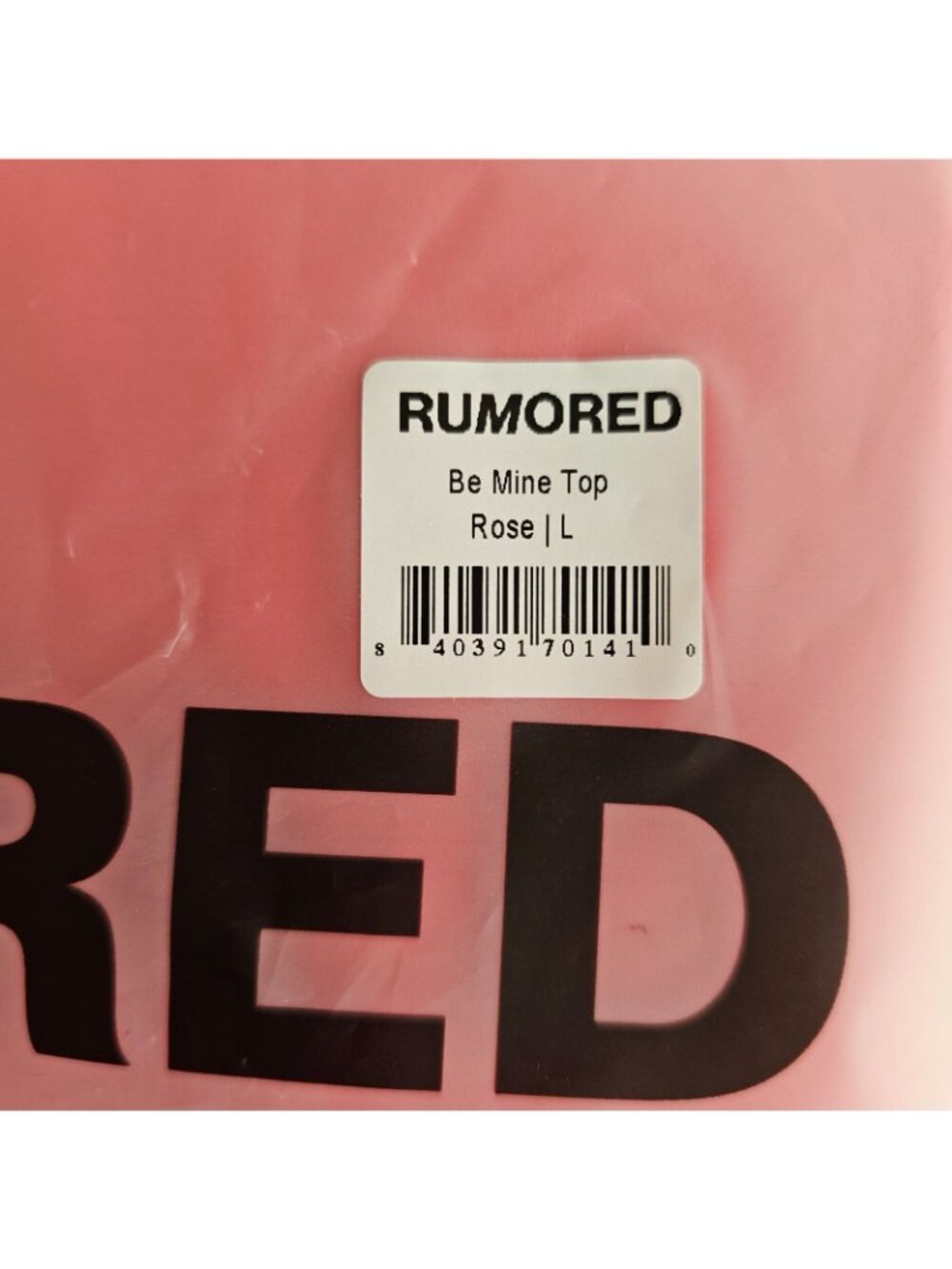 Rumored Be Mine Top Womens L Rose Red Square Neck Sleeveless Tank - Picture 4 of 6